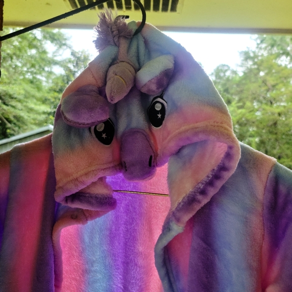 DOCTOR UNICORN HOODED BATHROBE 7-9 Y - Picture 3 of 4